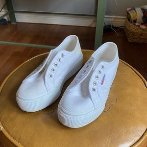 SUPERGA White platform sneaker - Size 7